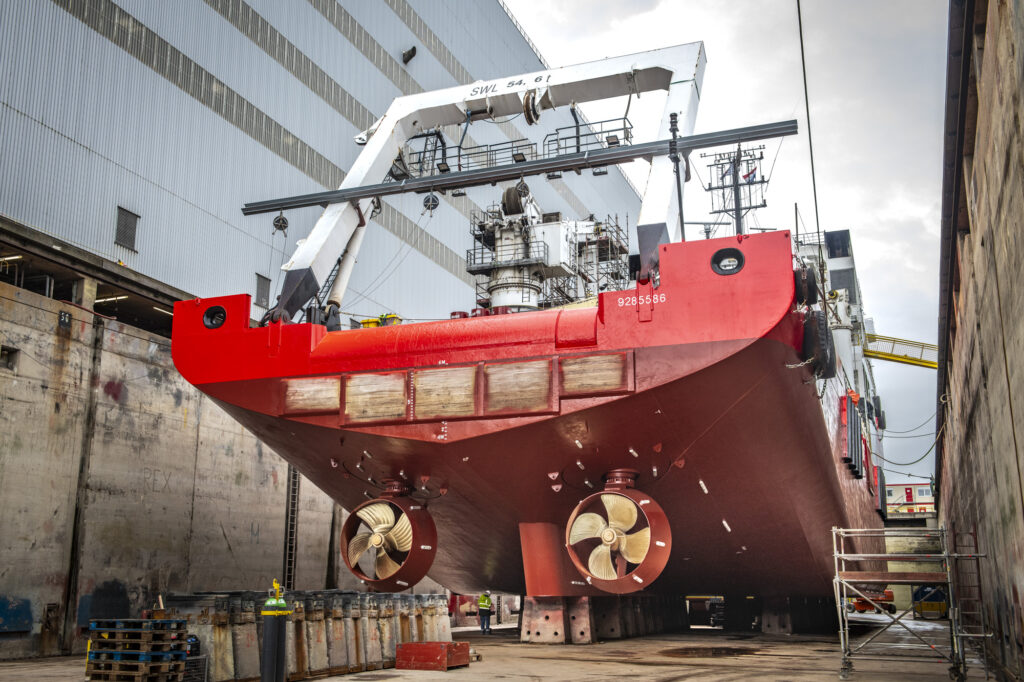 Het offshore survey-schip Geo Ocean III meerde onlangs aan bij Damen Shiprepair Vlissingen (DSV) voor een 5-jarige special survey.